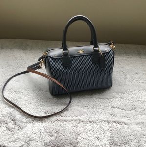 Coach "Doctor" style bag. Mix media canvas and leather bag